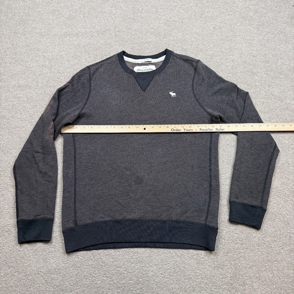 Vintage Abercrombie & Fitch Sweatshirt Mens Size M Medium Gray Pullover - Picture 8 of 9